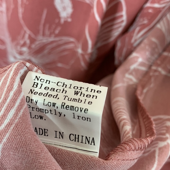 Shein Dress Pink White Floral Size 3XL - Picture 7 of 13